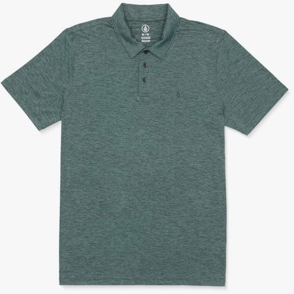 NWT: Volcom Hazard Pro Polo Golf short sleeve Shirt Sz: M
Color Petrol